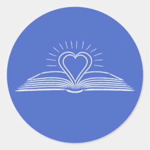 Sticker Rond J'adore lire des livres pour amoureux du livre