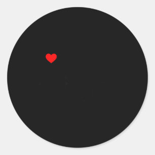 Sticker Rond J'adore ma femme noire sexy