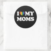 STICKER ROND J'ADORE MES MÈRES - (Sac)