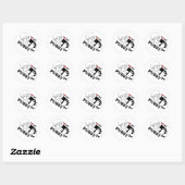 STICKER ROND J'ADORE MON CHATON (Feuille)