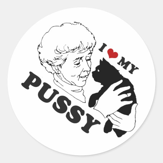 STICKER ROND J'ADORE MON CHATON (Devant)