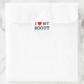 Sticker Rond J'adore mon SCOUT (Sac)