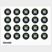 Sticker Rond J'adore Quand On Roule Ensemble (Feuille)