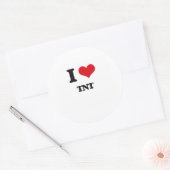 Sticker Rond J'adore TNT (Enveloppe)