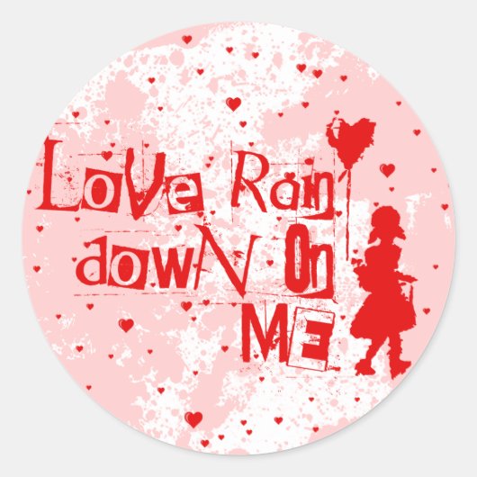 Sticker Rond J'adore tomber sur moi (Devant)