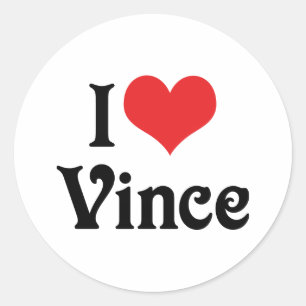 Sticker Rond J'adore Vince