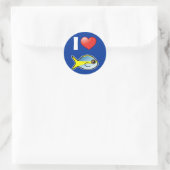 Sticker Rond J'adore Yellowtail Snapper (Sac)