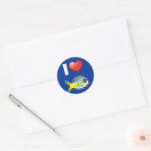 Sticker Rond J'adore Yellowtail Snapper (Enveloppe)