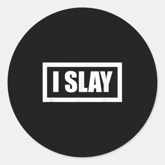 Sticker Rond J'Affecte Des Citations D'Autonomisation Graphique (Devant)