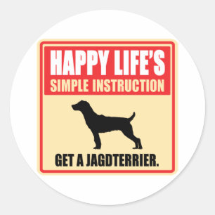 Sticker Rond Jagdterrier