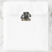 Sticker Rond Jagdterrier - chien de chasse polyvalent (Sac)