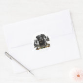 Sticker Rond Jagdterrier - chien de chasse polyvalent (Enveloppe)