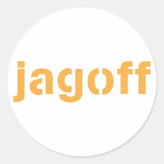 Sticker Rond jagoff (Devant)