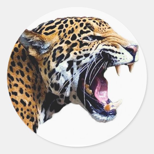 Sticker Rond jaguar (Devant)