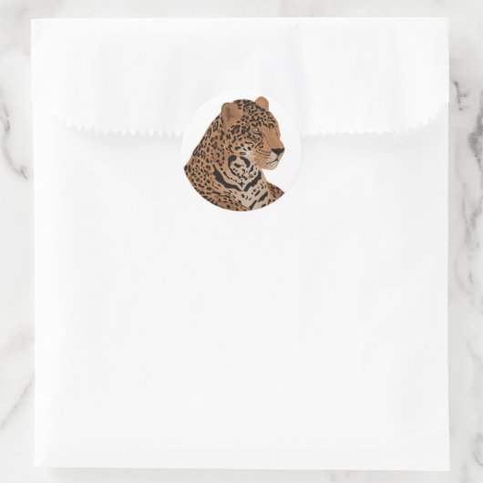 Sticker Rond jaguar (Sac)