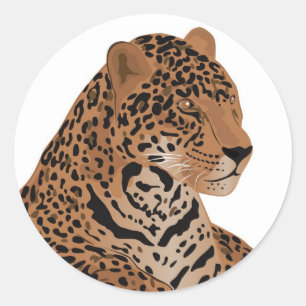 Sticker Rond jaguar