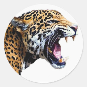 Sticker Rond jaguar