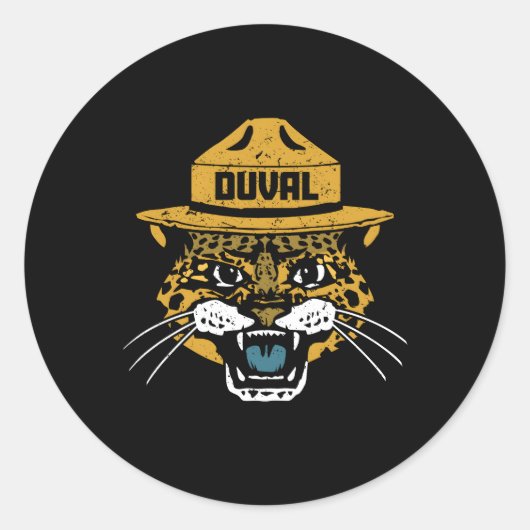 Sticker Rond Jaguar avec Duval (Devant)
