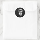 Sticker Rond Jaguar noir (Sac)