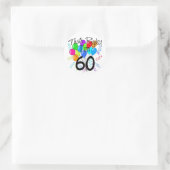 Sticker Rond J'ai 60 ans - Anniversaire (Sac)