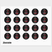 Sticker Rond J'ai 666 problèmes mais Dieu n'est pas un (Feuille)