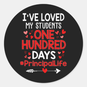 Sticker Rond J'ai aimé mes étudiants 100 jours Vie principale V