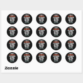 Sticker Rond J'ai Arrêté D'écouter Citation Drôle Sarcasique (Feuille)