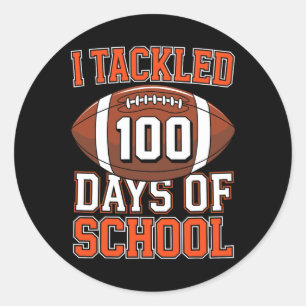 Sticker Rond J'Ai Attaqué 100 Jours De Football Scolaire 100E J