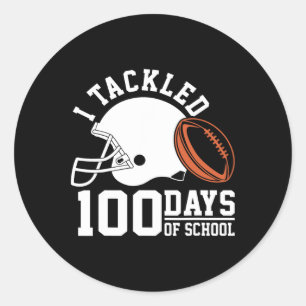 Sticker Rond J'Ai Attaqué 100 Jours Football Garçons Enfants 10