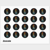 Sticker Rond J'Ai Ce Bruh Test Day Enseignants Enfants (Feuille)