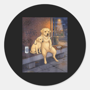 Sticker Rond J'ai Ce Chien En Moi Drôle De Labrador Retriever F