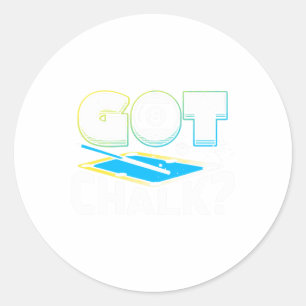 Sticker Rond J'Ai Chalk Pool Billard Joueur Drôle 2