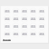 STICKER ROND J'AI CINQ ÉTRANGERS. (Feuille)
