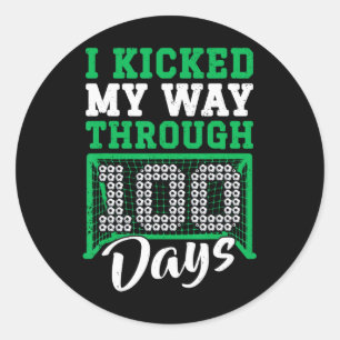 Sticker Rond J'ai commencé mon chemin à travers 100 Jours de so