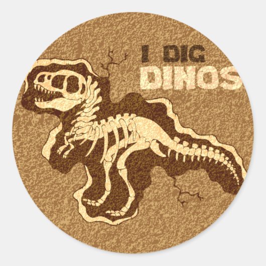 Sticker Rond J'Ai Creg Dinos (Devant)
