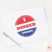 Sticker Rond J'Ai Dinqué Aujourd'Hui Pickleball (Enveloppe)