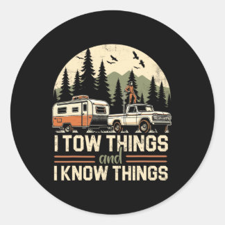Sticker Rond J'Ai Donné Les Choses Et Je Connais Les Choses Ran