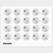 Sticker Rond J'Ai Essayé De Voter ! (Feuille)