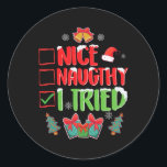 Sticker Rond J'Ai Essayé Nice Ou Naughty 1<br><div class="desc">J'Ai Essayé Nice Ou Naughty 1</div>