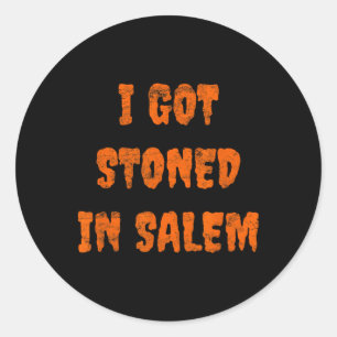 Sticker Rond J'Ai Été Piégé Dans Les Sorcières D'Halloween À Sa