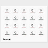 Sticker Rond J'ai été un bon garçon, n'est-ce pas ? (Feuille)