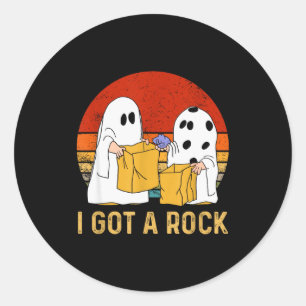 Sticker Rond J'ai eu un t-shirt Rock Halloween Trick Or Treat G