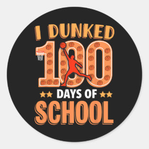 Sticker Rond J'Ai Fait 100 Jours D'Enseignants Bysketll De L'Éc