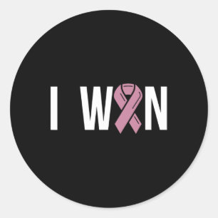 Sticker Rond J'ai gagné la Journée mondiale du cancer