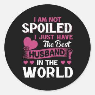 Sticker Rond J'ai Juste Le Meilleur Mari Du Monde