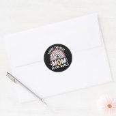 Sticker Rond J'Ai La Meilleure Maman Au Monde Boho Rainbow (Enveloppe)