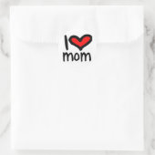 Sticker Rond J'ai le coeur maman ! (Sac)