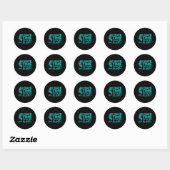 Sticker Rond J'Ai Le Temps D'Écouter La Sensibilisation À La Pr (Feuille)