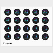 Sticker Rond J'Ai Le Temps D'Écouter Que Ta Vie Est (Feuille)