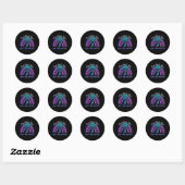 Sticker Rond J'Ai Le Temps D'Écouter Sensibilisation Au Suicide (Feuille)